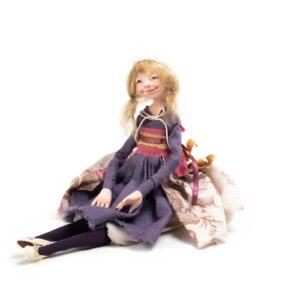Exclusive doll - girl with beige hair