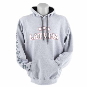 hoodie-latvija-stars-ethno-preview2-21174 Hoodie “three stars” with inscription latvija, ethno sleeve