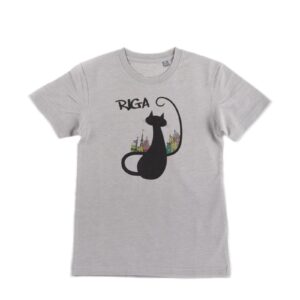 Kids t-shirt “riga - black cat”, sublimation