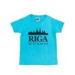 Kids T-shirt "RIGA" with Coordinates, Digital Print