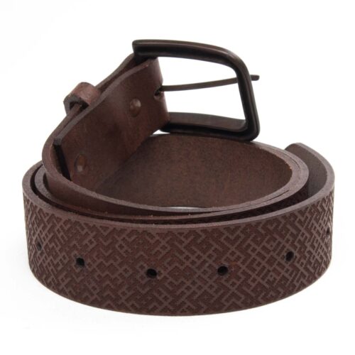 leather-belt-lielvardes-pattern-brown-18064 Genuine leather belt with lielvardes belt pattern, brown - l