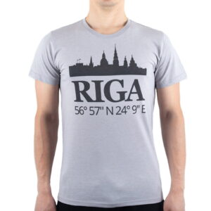 Men’s t-shirt "riga" with coordinates