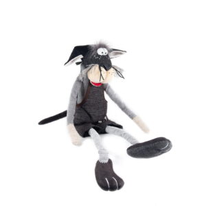 Black cat - cute and funny stuffed animal toy, medium