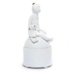 Ceramic Dish with Lid "Prince with Bear", ⌀ 9.5 cm