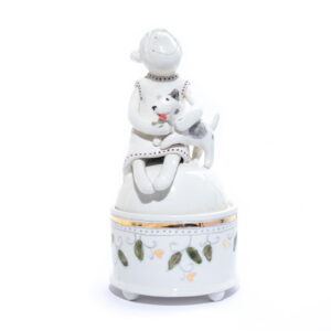 ceramic-dish-with-lid-front-21221 Ceramic dish with lid "angel with dog", ⌀ 9.5 cm