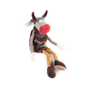 Colorful cow - cute and funny stuffed animal toy, medium