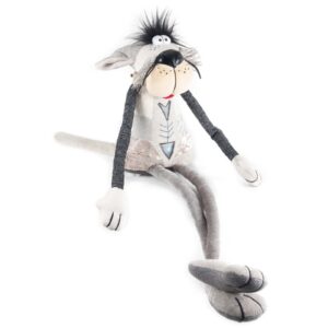 White cat - cute and funny stuffed animal toy, large