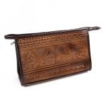 Genuine Leather Makeup Bag - Rīga, 12.5x20 cm