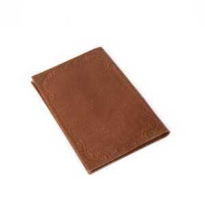 Genuine leather passport cover - riga, 10x14 cm