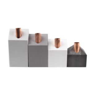 house-shaped-pinewood-candle-holder-set-front-16134 House-shaped pinewood candle holder set, different colors