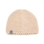 Knitted Wool Hat, Beige