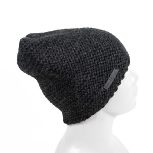 knitted-wool-hat-dark-grey-side-26862 Knitted wool hat, dark grey