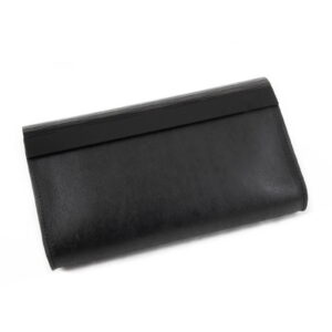 leather-and-wood-clutch-bag-glossy-black-back-27169 Leather and wood clutch bag, glossy black