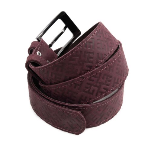 leather-belt-with-fire-cross-pattern-burgundy-back-6171 Leather belt with fire cross pattern, burgundy