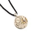 Pendant with Watch Mechanism, Round