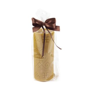 Beeswax candle “austra tree”, ø 50 mm