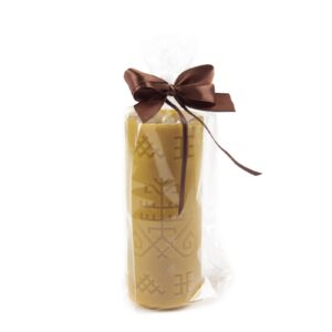 Beeswax candle “austra tree”, ø 50 mm