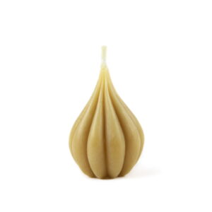 Beeswax candle "onion", 7.5x5 cm
