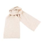 Cashmere Scarf, Light Beige, 20×160 cm