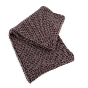 Infinity loop scarf, brown, 25×50 cm