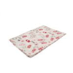 Linen Kitchen Towel with Festive Mittens, 47x70 cm