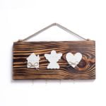 Wall Key Holder “Peace, Faith, Love”