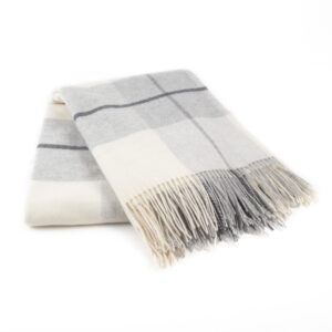 Woolen throw blanket with pattern, multi-color, 140x200 cm