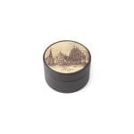 Leather Box - House of the Blackheads, Deep Brown, ⌀ 5 cm