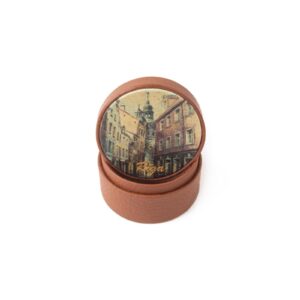leather-box-old-town-brown-front-32130 Leather box - old town, brown, ⌀ 5 cm