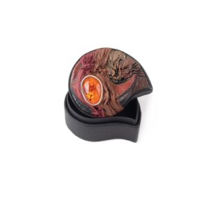 leather-box-with-amber-stone-black-front-32051 Leather box with amber stone, beige, 6x7 cm