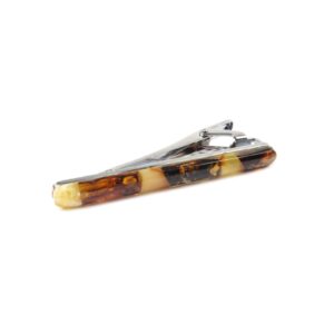Amber necktie clip