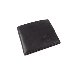 Men’s wallet from genuine leather, black, 10×12 cm