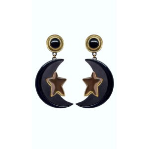 Plexiglass earrings - moon
