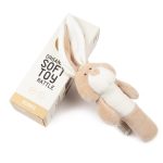 Organic Bunny Rattle, Beige