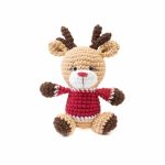 Crocheted Soft Toy - Deer, 11 cm