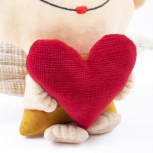 Angel with a heart - cute and adorable stuffed toy