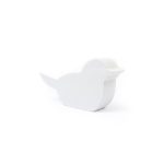 Wooden Bird, White, 5 cm