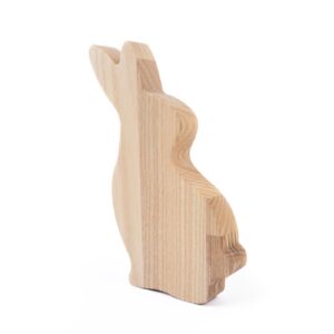 Wooden bunny, 16.5 cm