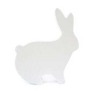 wooden-bunny-white-side-41904 Wooden bunny, white, 16 cm