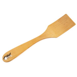Wooden spatula with fish design, alder tree, 27 cm