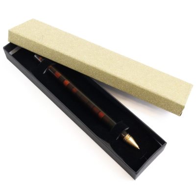 Amber pen in a box