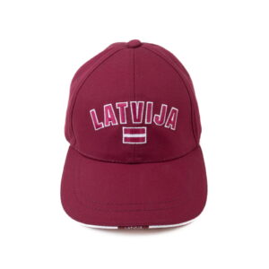 baseball-cap-latvija-with-flag-burgundy-42402 Baseball cap latvija with flag, burgundy