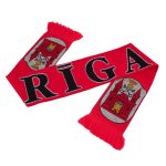 Fan Scarf RĪGA with City's Coat of Arms, Red