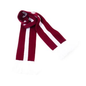 Hockey fan scarf latvija, burgundy