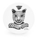 Porcelain Plate "Cat", ⌀ 25 cm