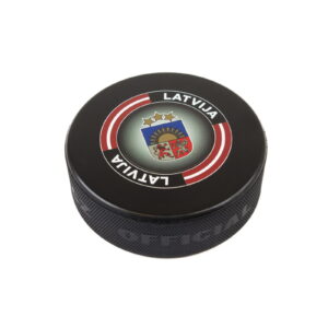 Souvenir hockey puck - little coat of arms of latvia