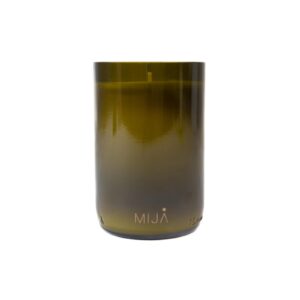 Soy wax candle in a olive green glass jar "grapefruit", 300 ml