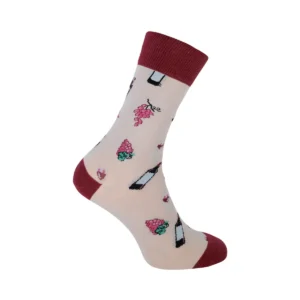 Cotton socks "fine wine", beige