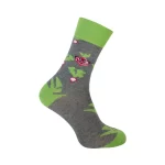 Cotton Socks "I'm Veggie", Grey