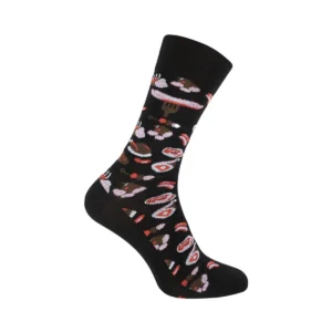 Cotton socks "meat lover", black